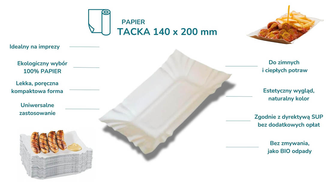 Tacki jednorazowe papierowe